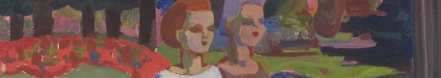 Zwei Frauen im Park, 1950 (Ausschnitt)