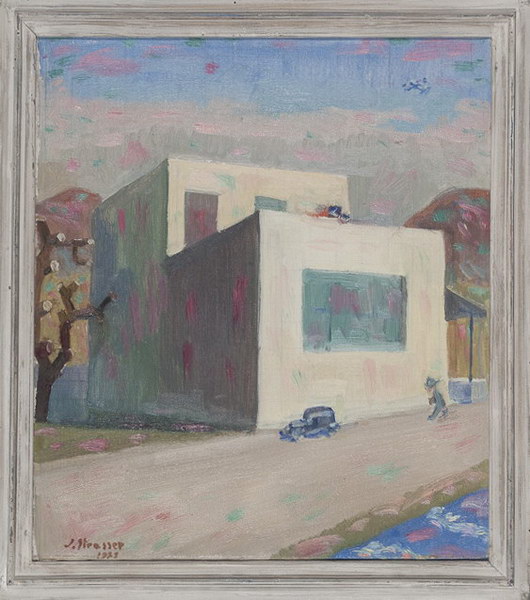 Wunschhaus<br />1934, Öl auf Leinwand, 38 x 33 cm