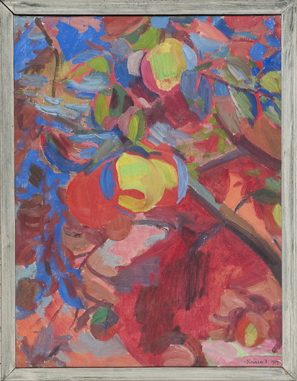 Quitten<br />1929, Öl auf Leinwand, 54 x 42 cm