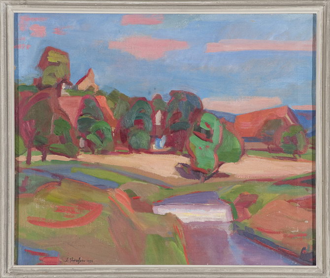 Magden<br />1930, Öl auf Leinwand, 41 x 49 cm