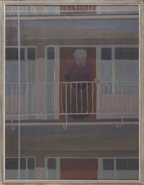 Altersheim, eine Frau<br />1965, Öl auf Leinwand, 100 x 76 cm