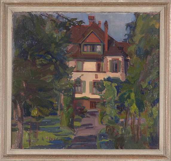 Rheinfelden. Sommerau<br />1941, Öl auf Leinwand, 57 x 61 cm
